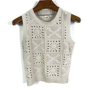 Lucky Brand | Crochet Sweater Vest Small